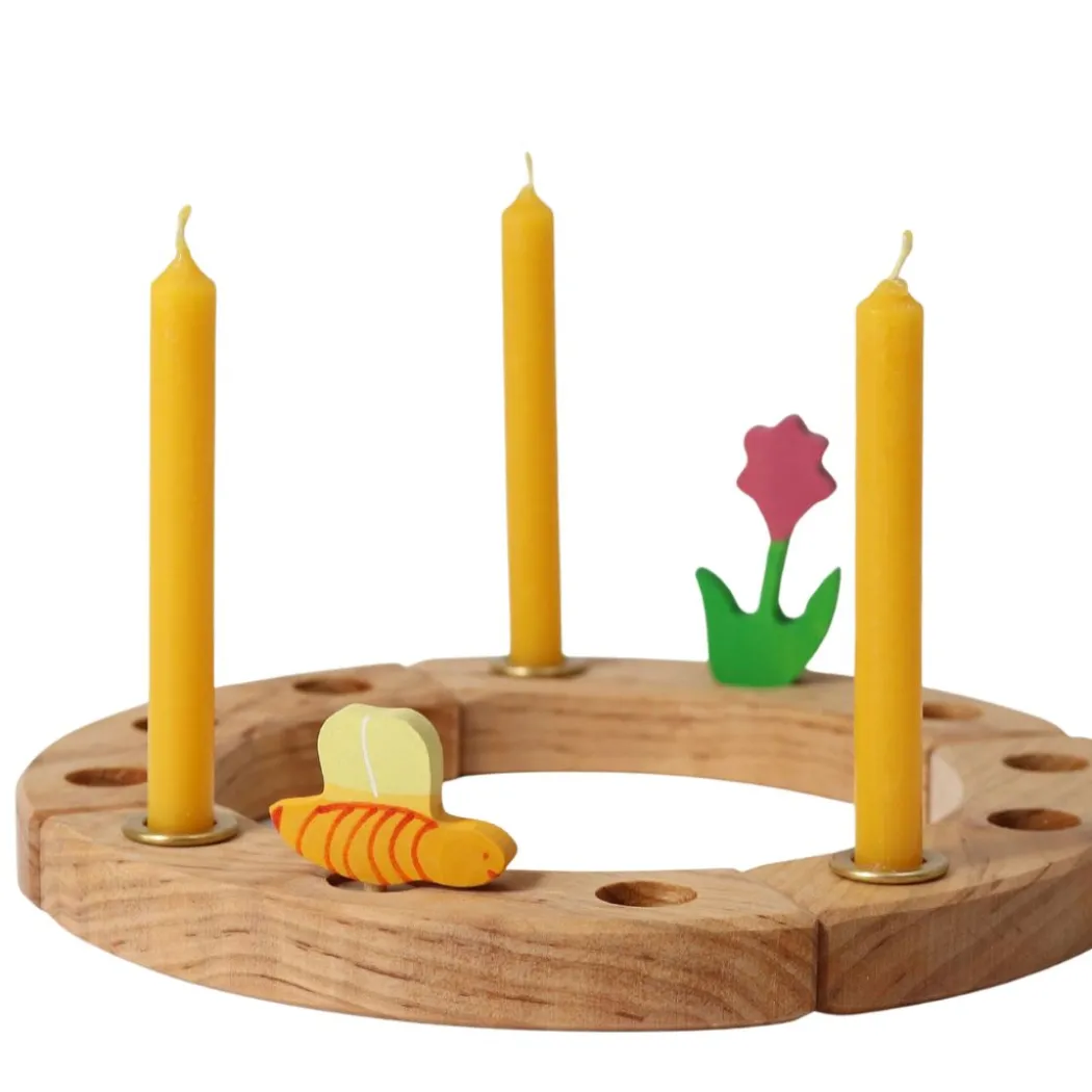 100% Beeswax Amber Candles