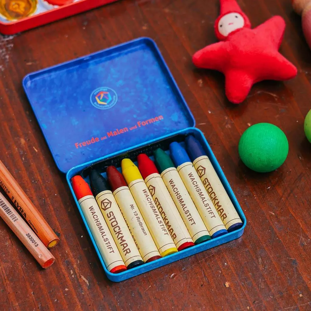 Beeswax Crayons - Standard Mix - 8 Sticks