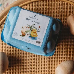 Bella Luna Wooden Toy Eggs, 6 Pack