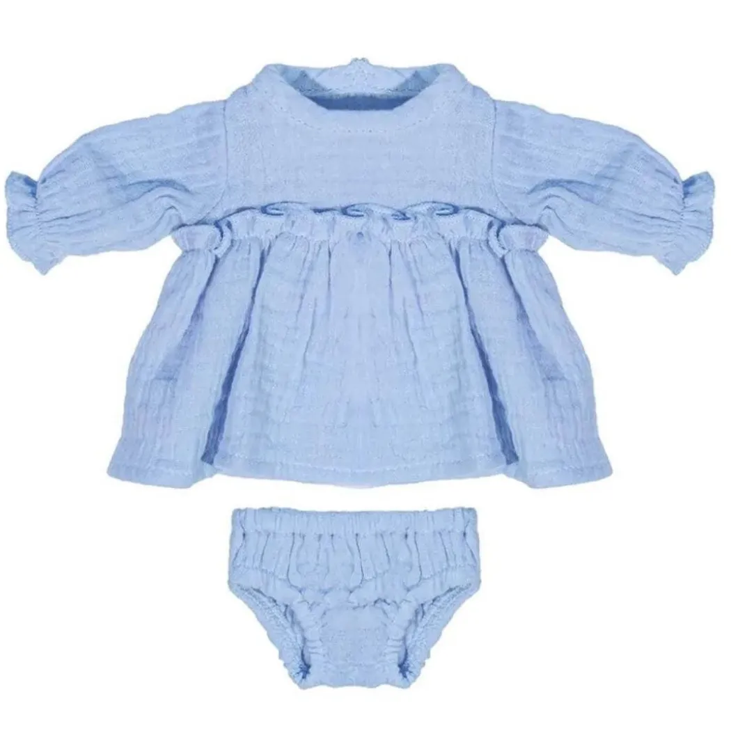 Blue Cotton Dress - 12"