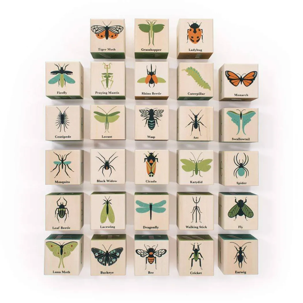 Bugs Wooden Alphabet Blocks