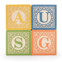 Classic Wooden Alphabet Blocks
