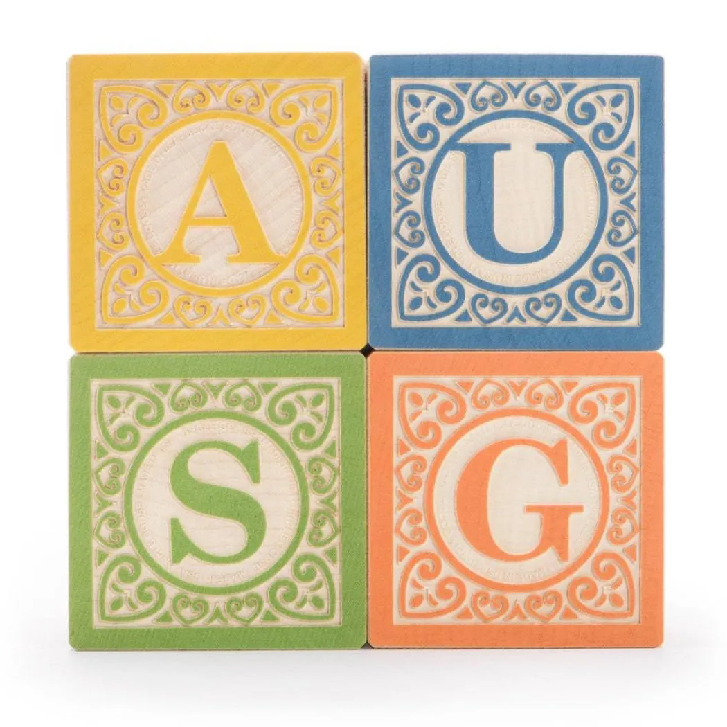 Classic Wooden Alphabet Blocks