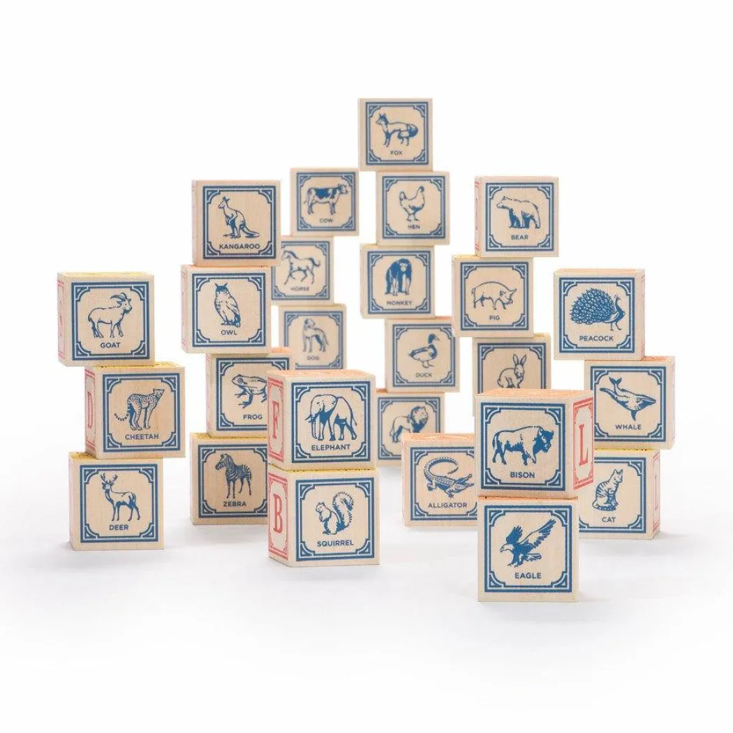 Classic Wooden Alphabet Blocks