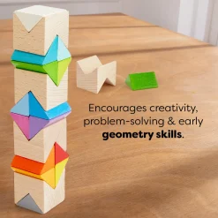 Colorful Triangle Wooden Block Game