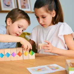 Colorful Triangle Wooden Block Game