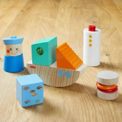 Discovery Boat Wooden Building Blocks