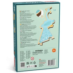 Elephant 2-in-1 Wooden Puzzle