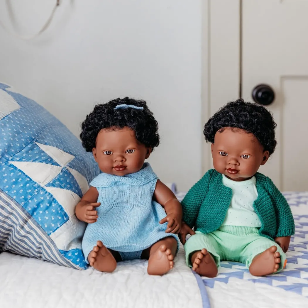 Knit Doll Outfit - 15" Dress & Headband