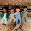 Knit Doll Overall & Beanie Hat Set - 15"