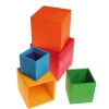 Large Rainbow Wooden Nesting Cubes