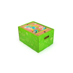 Magnetic Wooden Blocks Classroom Kit - 240 Pieces