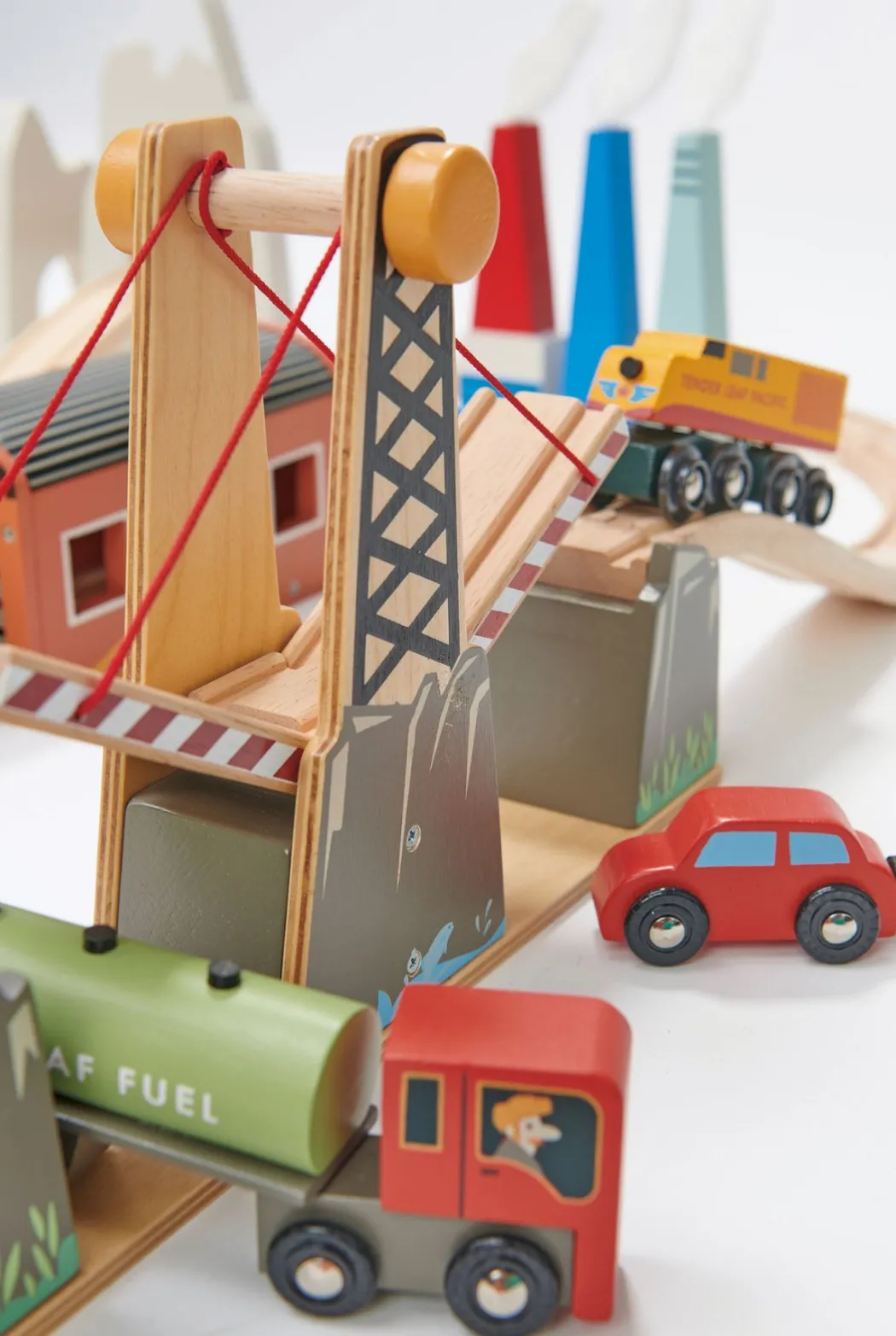 Mountain View Wooden Train Set