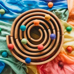 Natural Wooden Rainbow Tunnel - 12 Piece