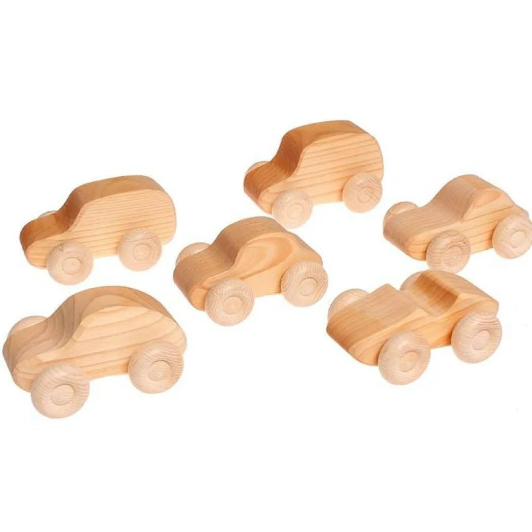 Natural Wooden Toy Cars