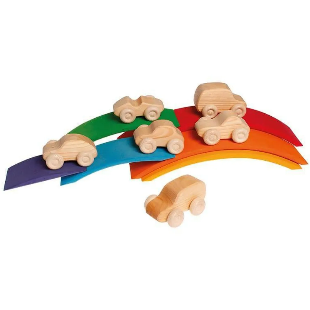 Natural Wooden Toy Cars