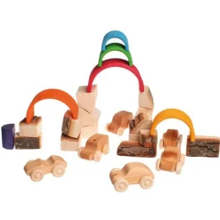 Natural Wooden Toy Cars