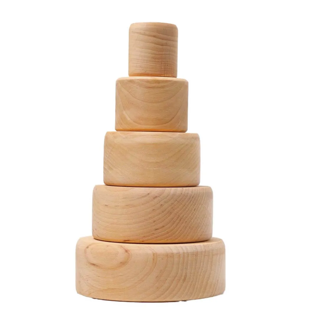 Natural Wood Nesting Bowl Set