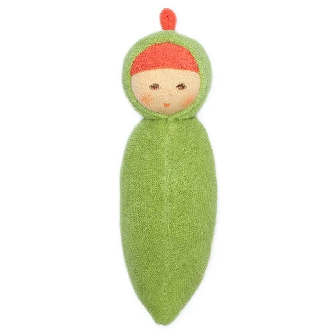 Organic Rattle Doll - Peapod