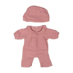 Pink Doll Pajamas and Hat - 12"