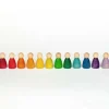 12 Rainbow Nins - Wooden Peg People