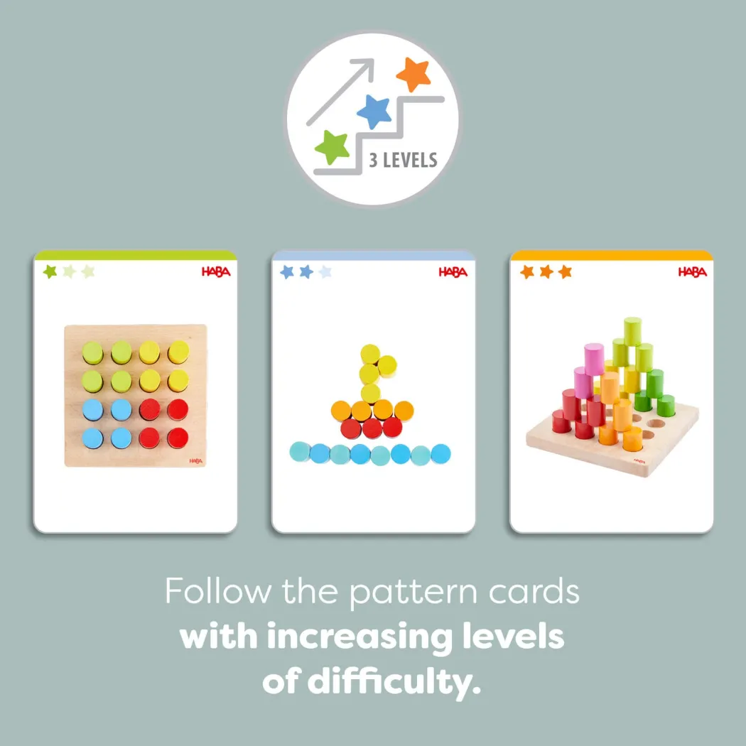 Rainbow Risers Wooden Stacking Game