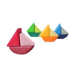 Rolling Boats Wooden Blocks