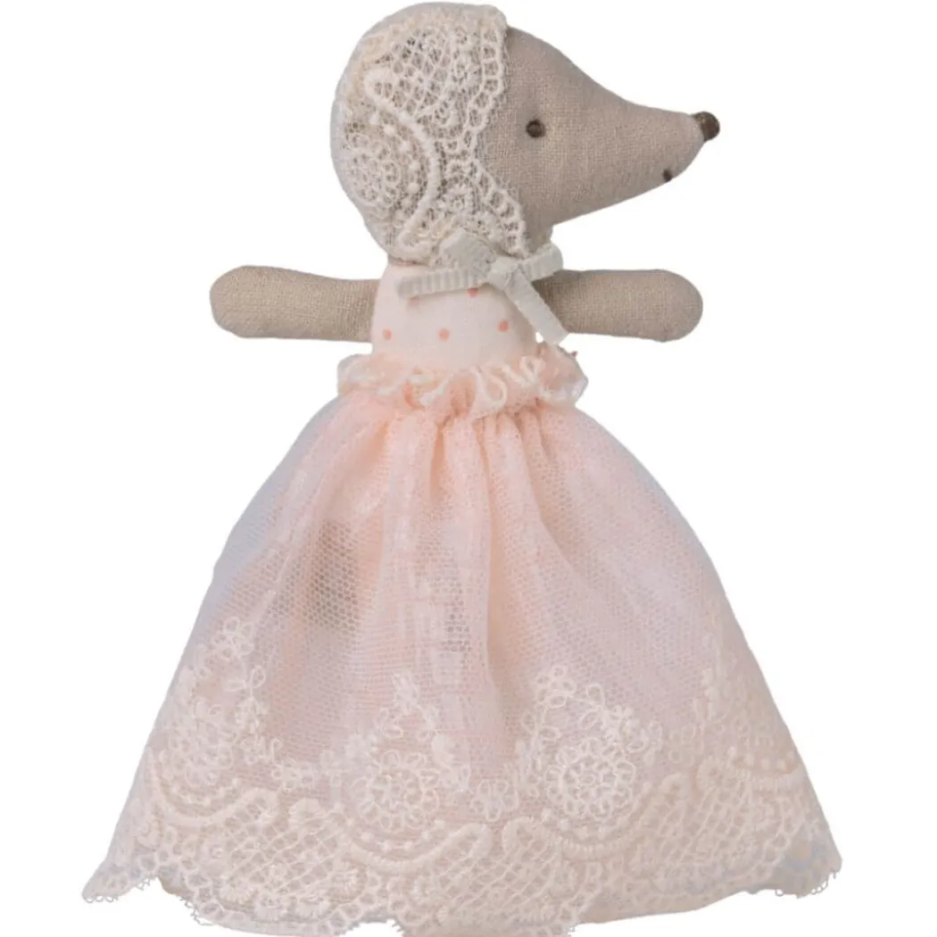 Sleepy-Wakey Baby Mouse in a Gown