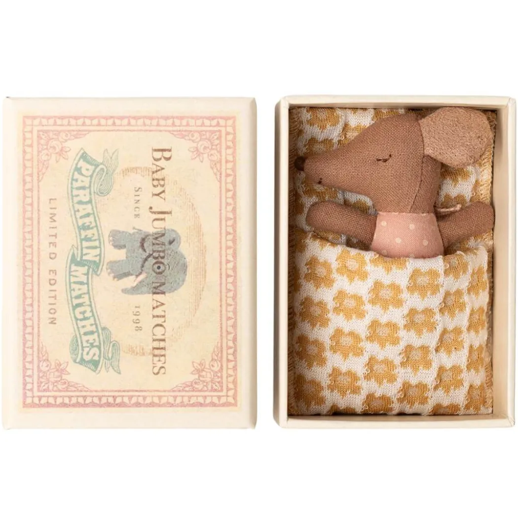 Sleepy Wakey Baby Mouse in a Matchbox