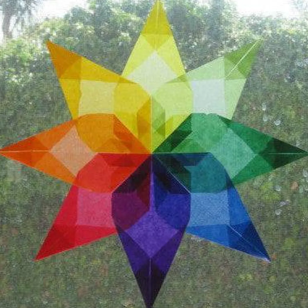 Transparent Window Scenes Book with Window Star Paper Set
