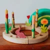 Waldorf Wooden Birthday Ring - Natural