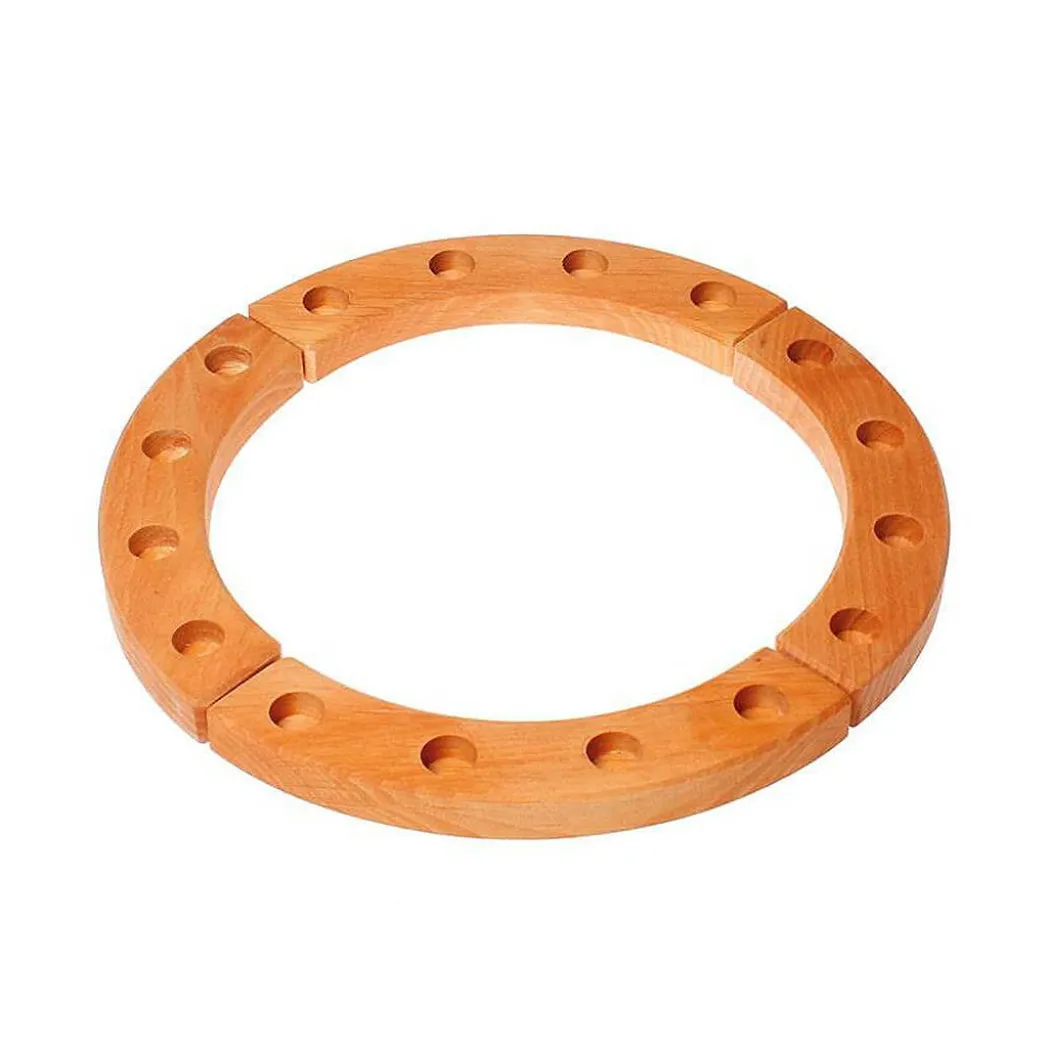 Waldorf Wooden Birthday Ring - 16 Holes