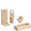 Wooden Dollhouse Furniture - Classic Bathroom