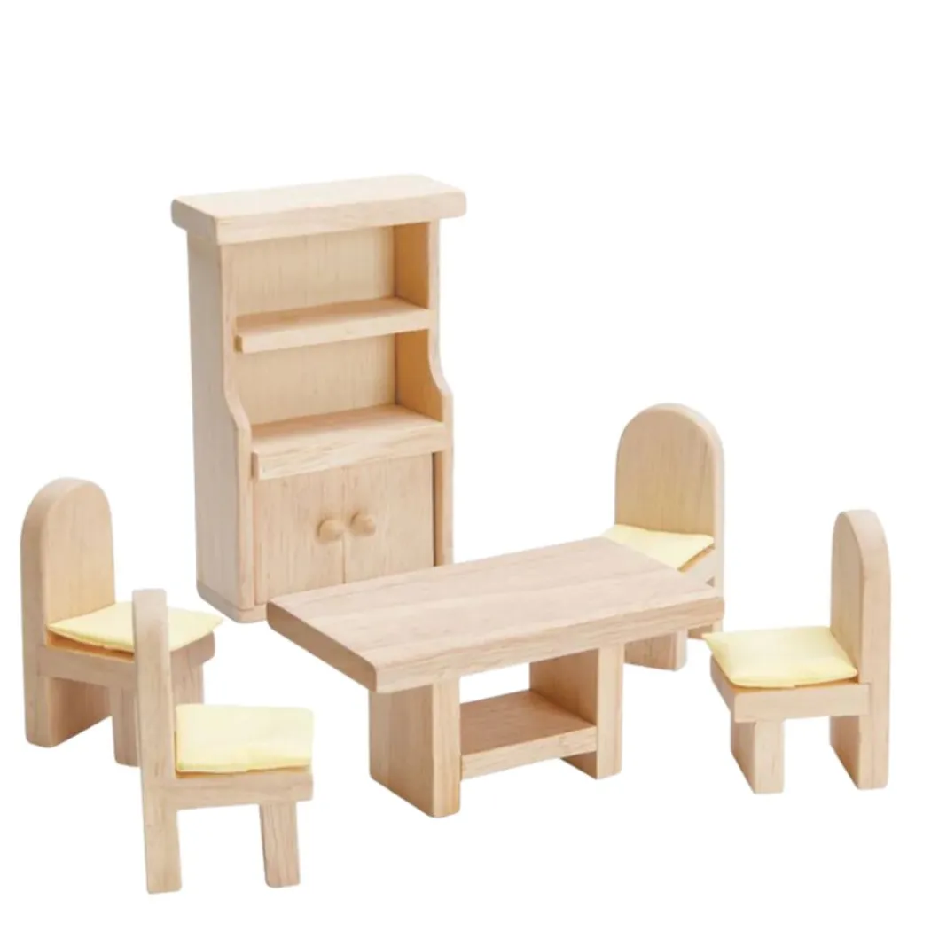 Wooden Dollhouse Furniture - Classic Dining Room
