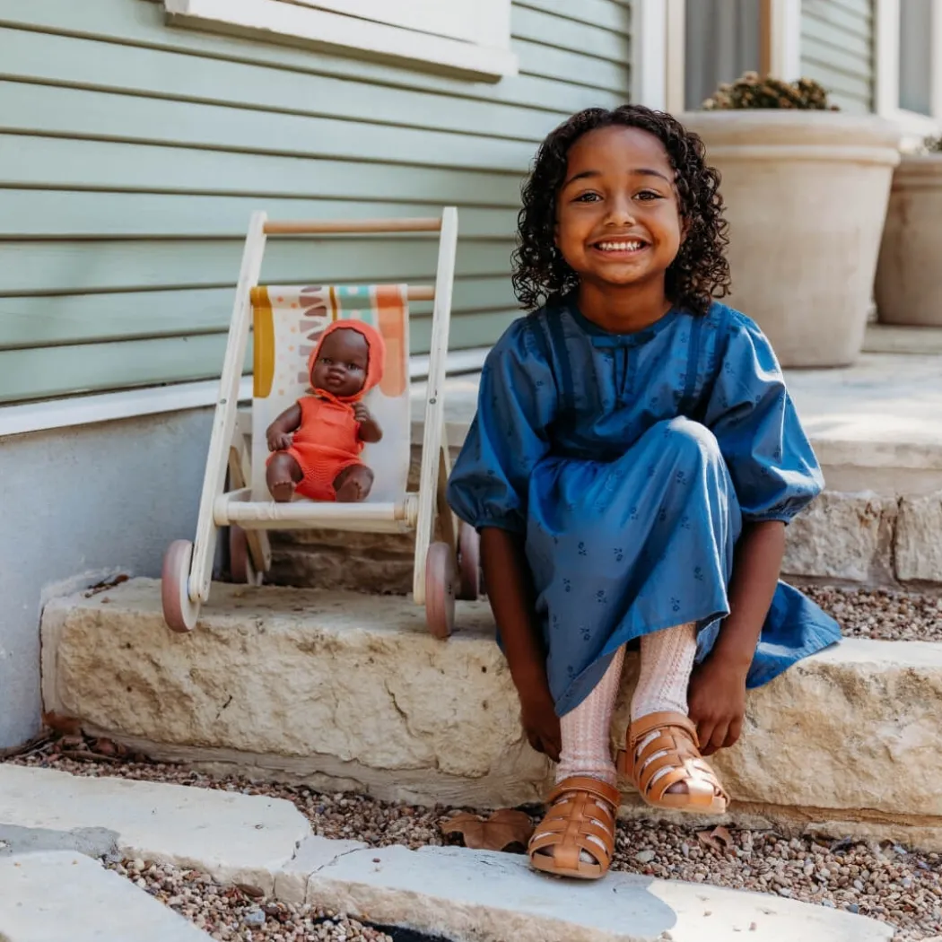 Wooden Doll Stroller