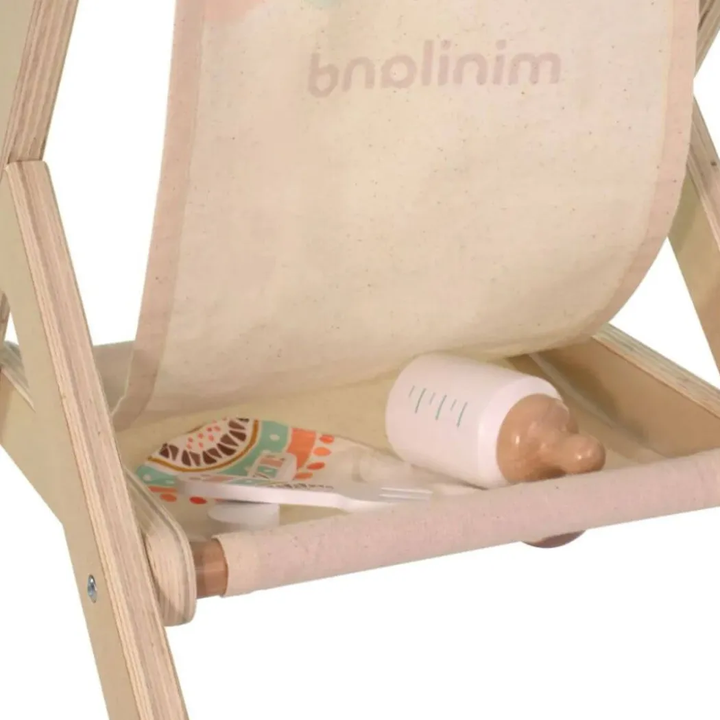 Wooden Doll Stroller