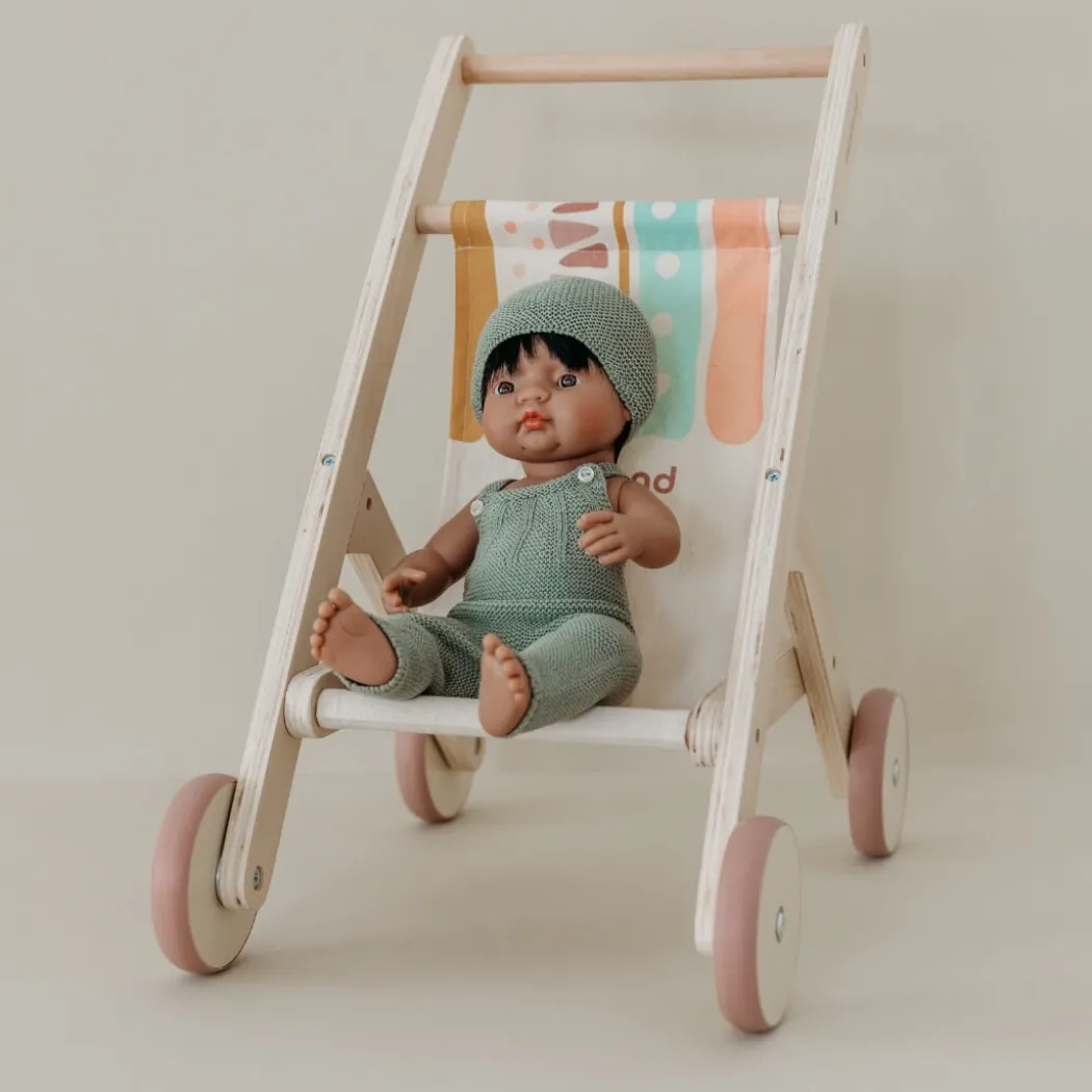 Wooden Doll Stroller
