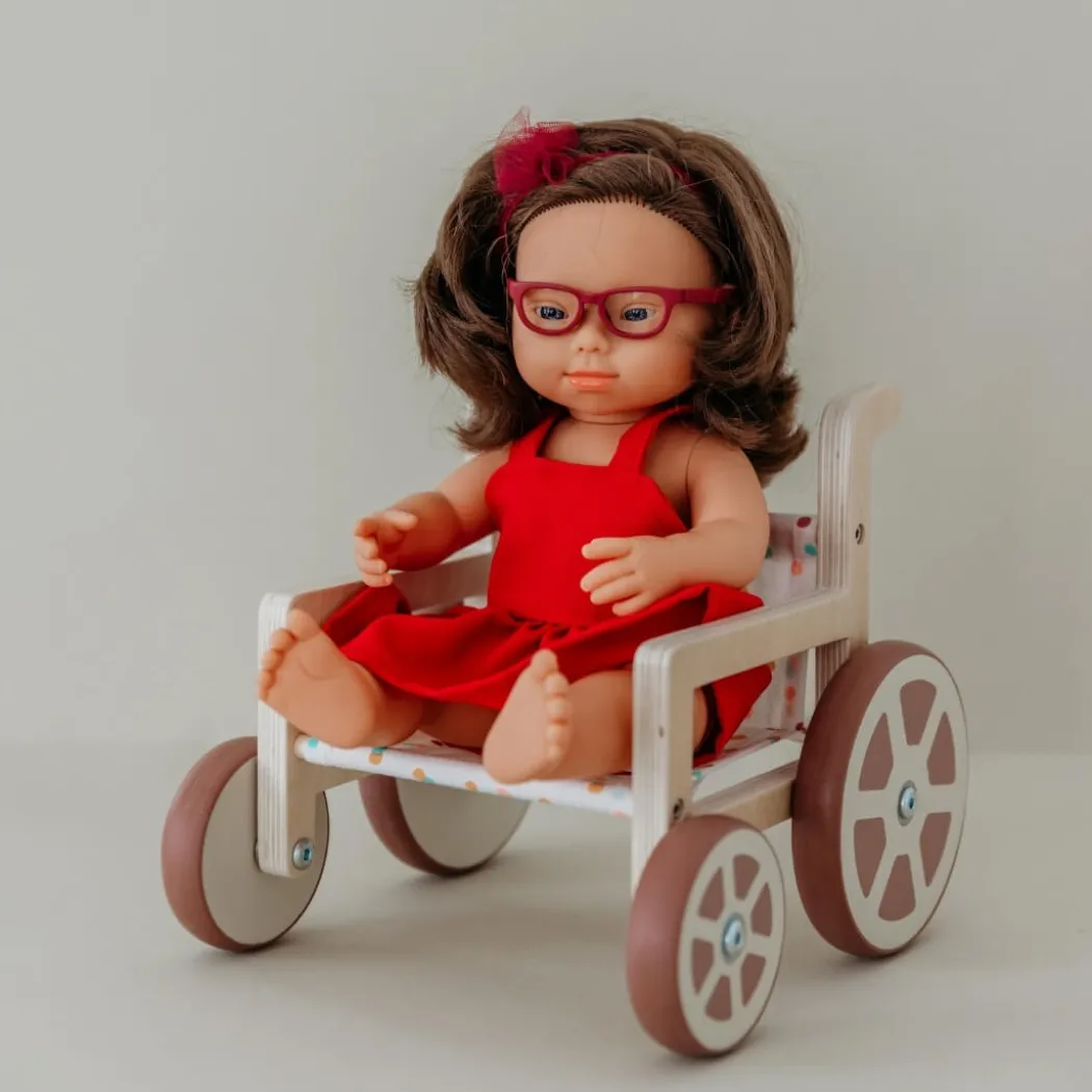 Wooden Doll Wheelchair