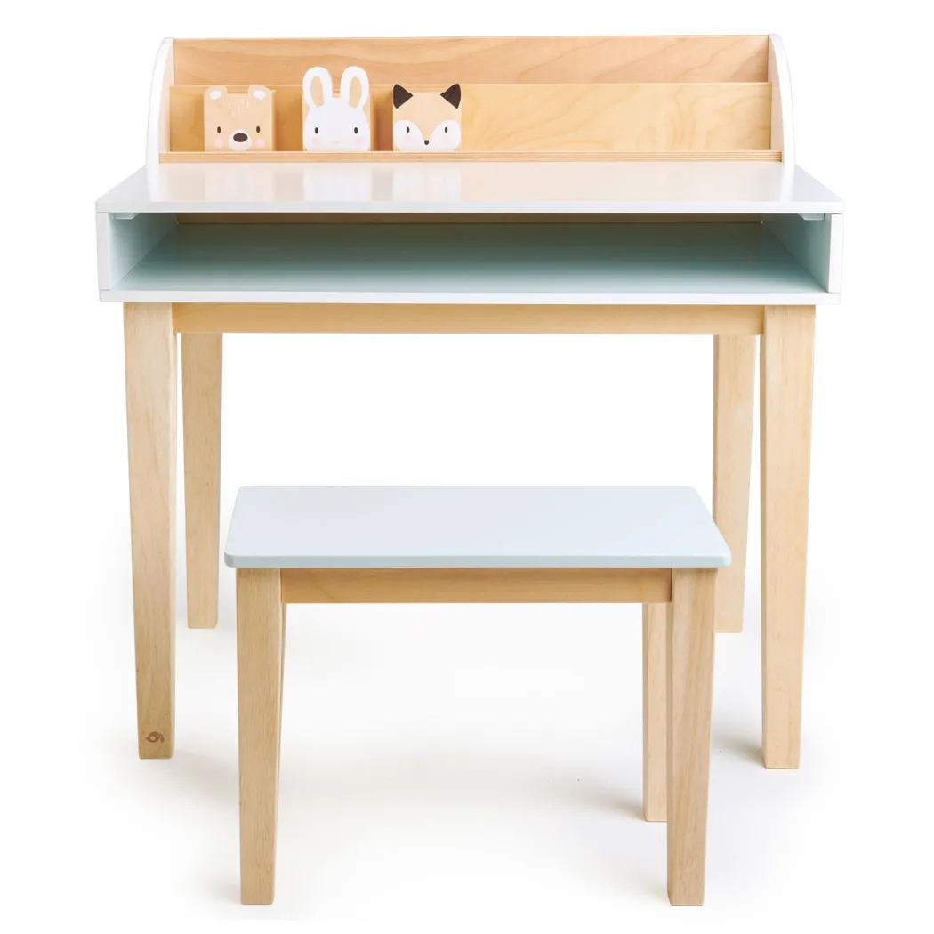 Wooden Forest Friends Desk and Chair