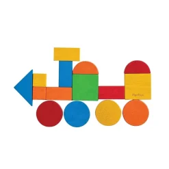 Wooden Mosaic Shapes with Container