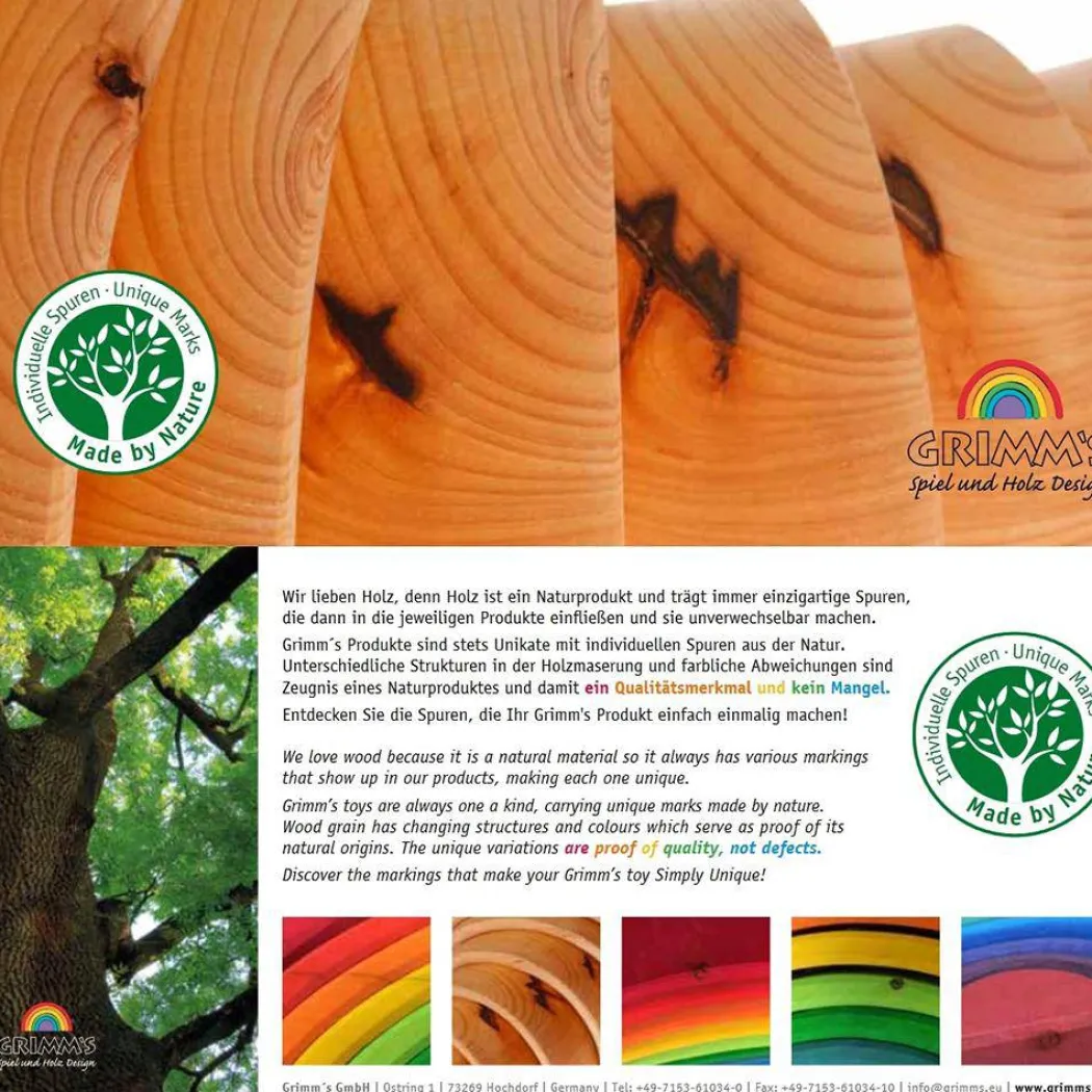 Wooden Rainbow Tunnel - 6 Piece