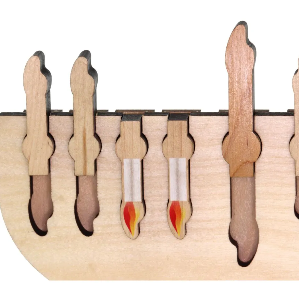 Wooden Toy Menorah