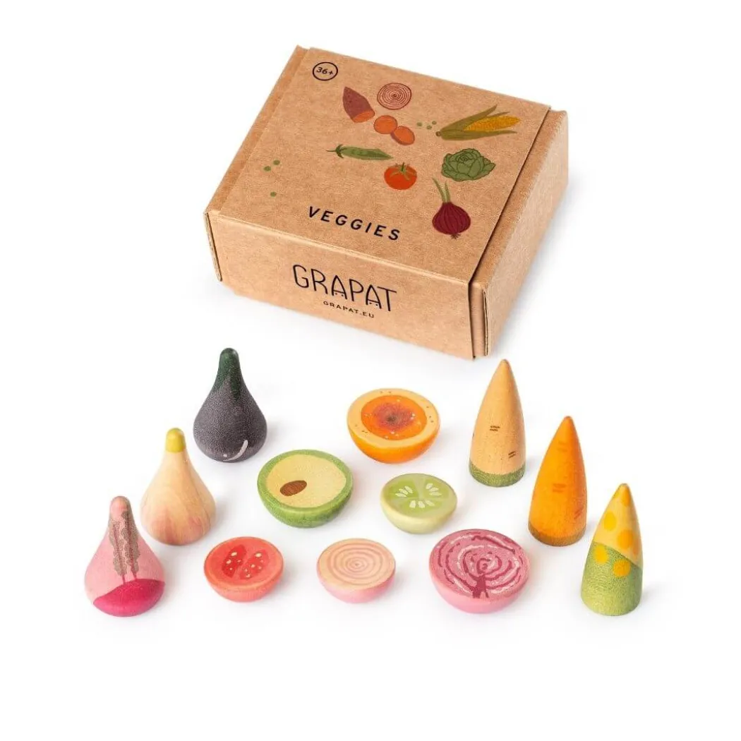 Wooden Veggies Play Set